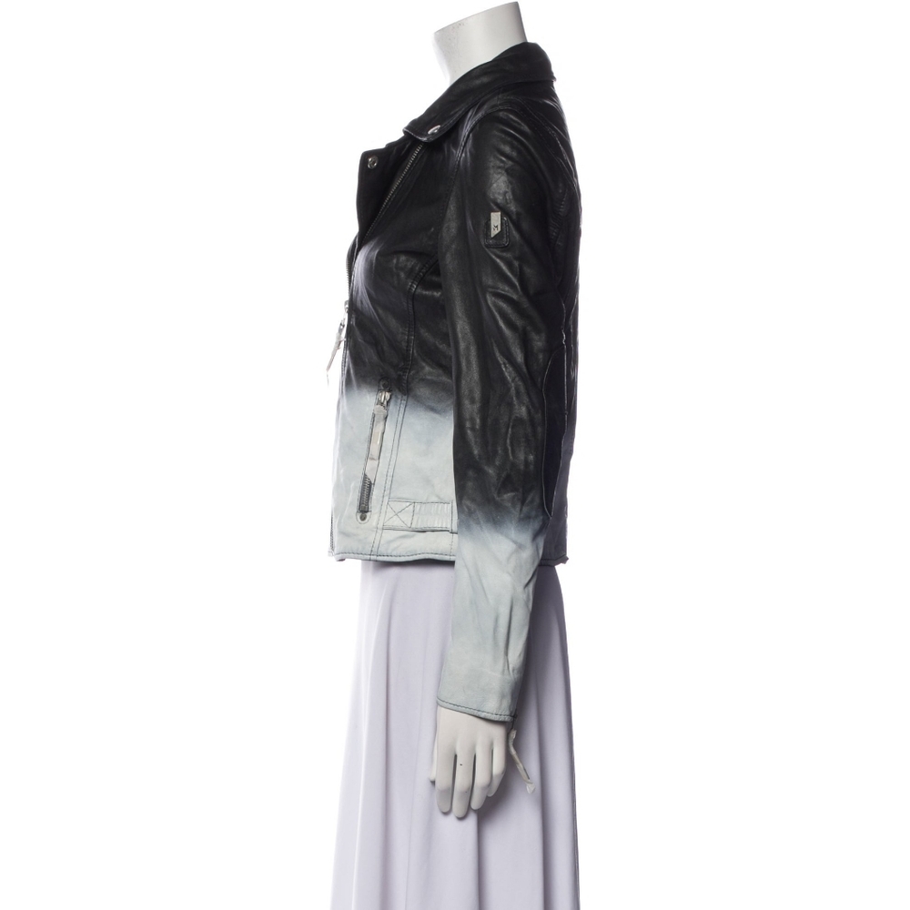 Mauritius Ombre Black and Gray Lamb Leather Jacket *•Mint•* - Sz Small - Picture 3 of 3